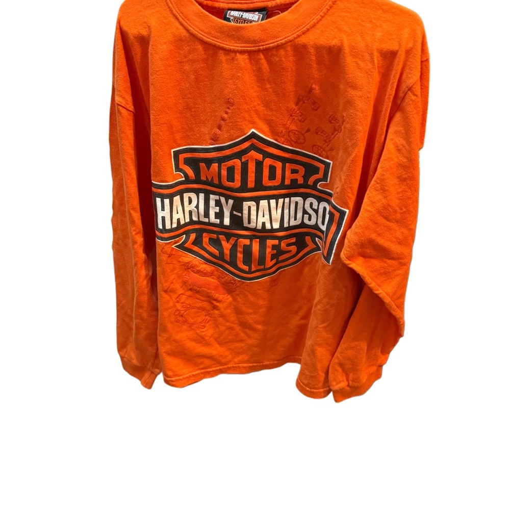 Harley-Davidson Kids Orange Long Sleeve Shirt